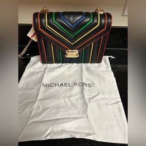 Michael Kors Whitney Large Rainbow 🌈 Convertible Shoulder Bag